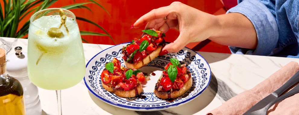 Couple enjoying each other's company at diner
