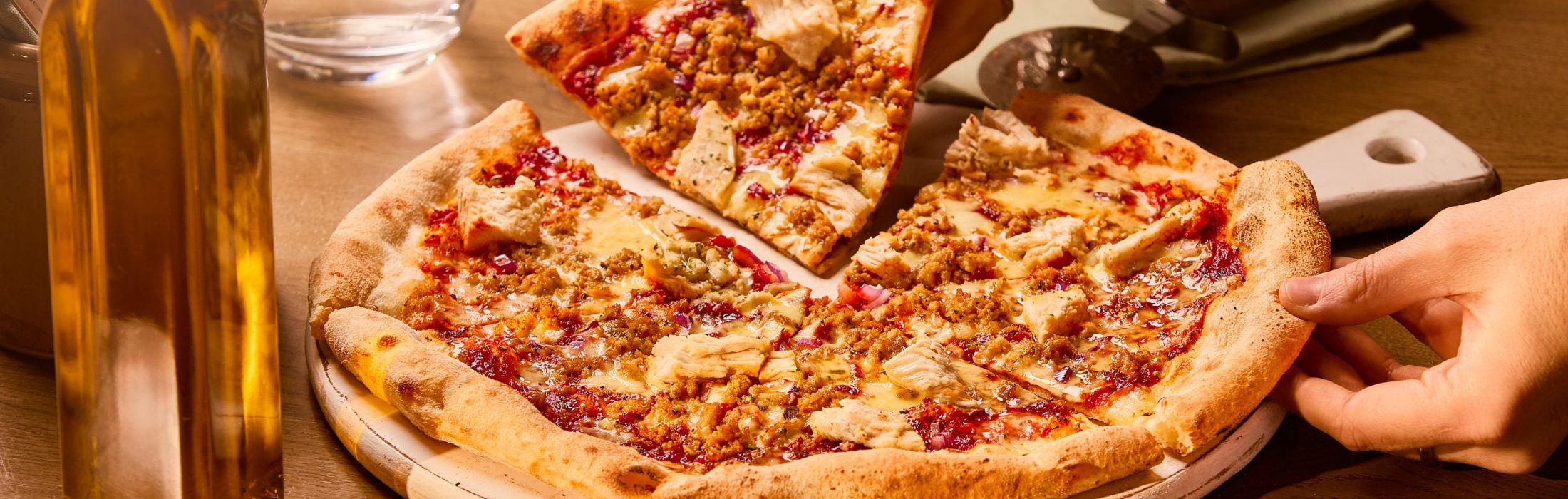 Tuscan Bbq Chicken Pizza Banner